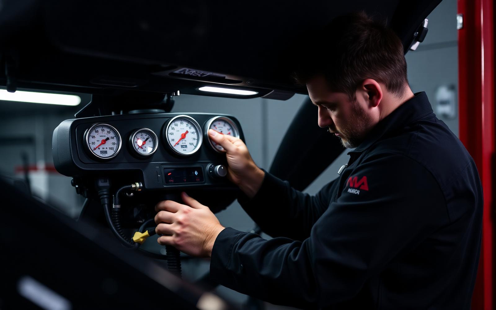 Air conditioning dashboard